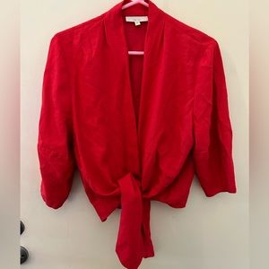 The Sei Tie Front Viscose Blouse Size 6